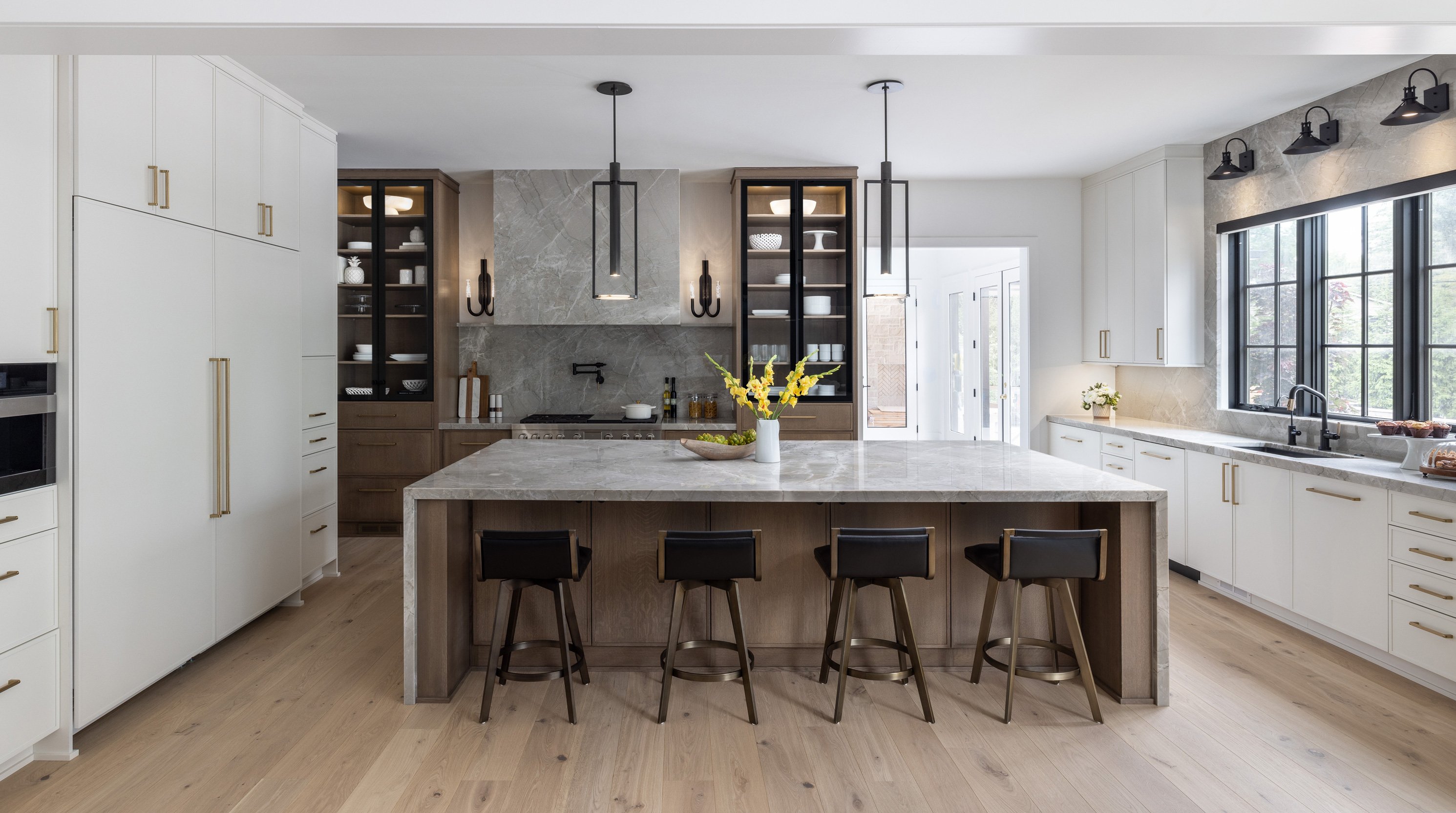Open Concept Kitchen with Island Seating