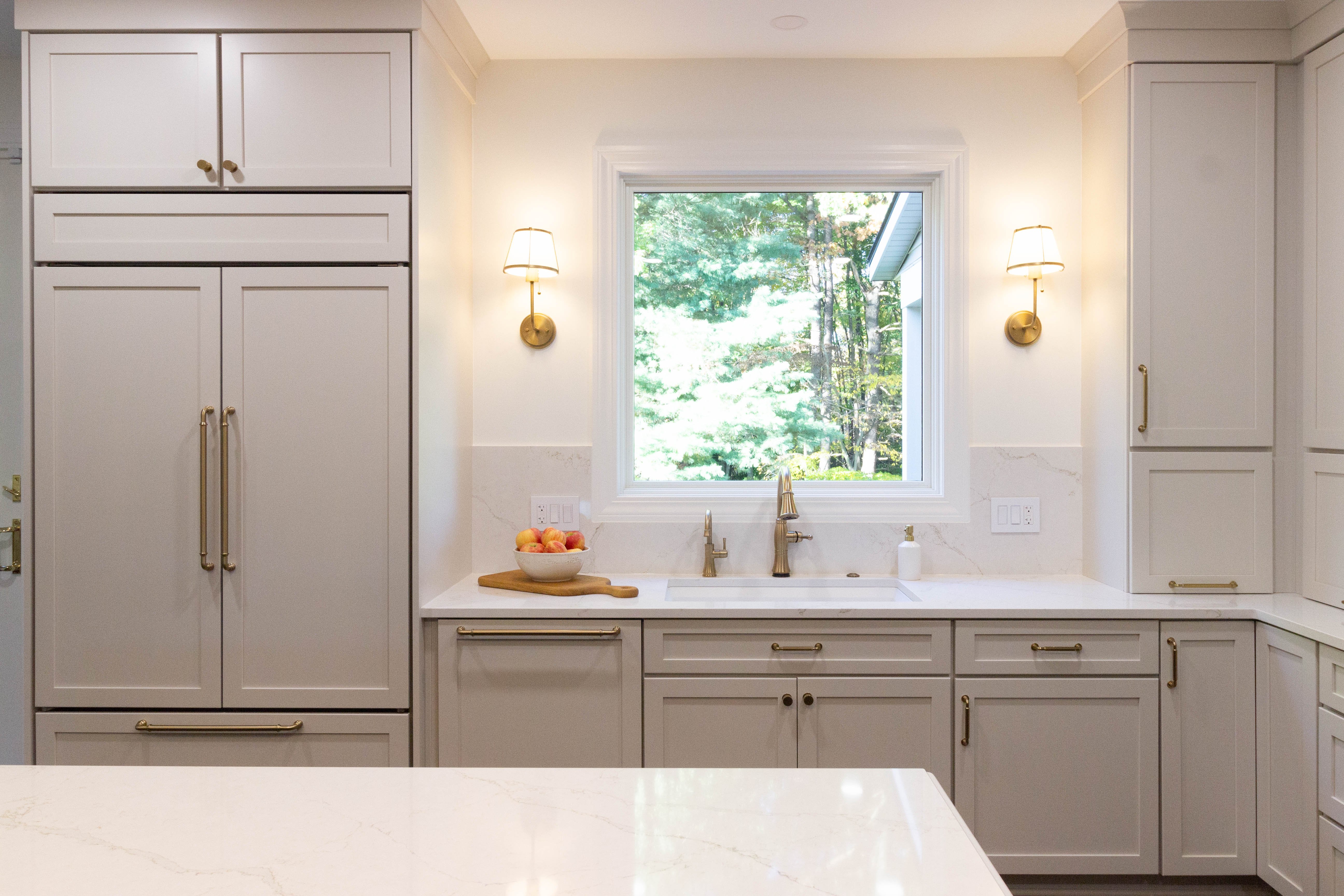 Transitional Kitchen, Sink Wall featured