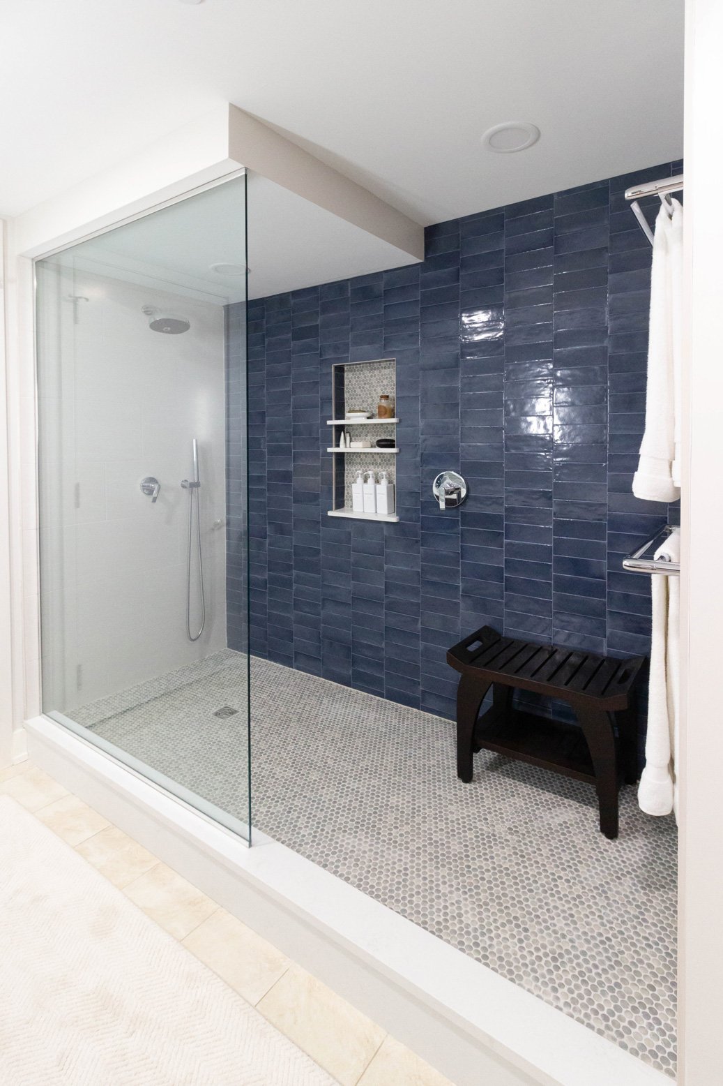 Grand Rapids loft modern bathroom shower