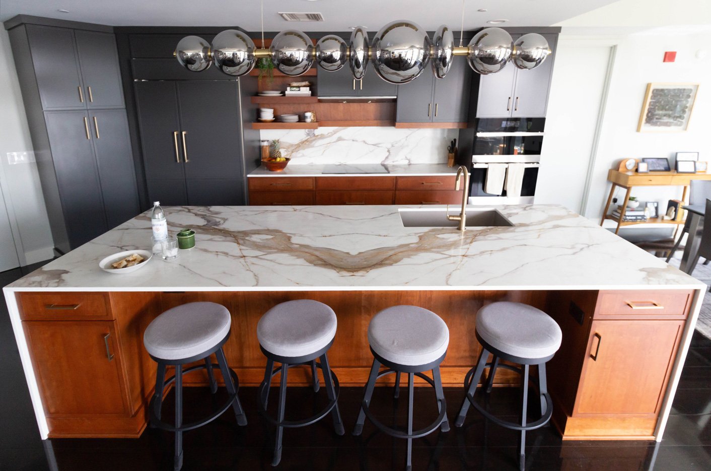 Grand Rapids loft overhead countertop view