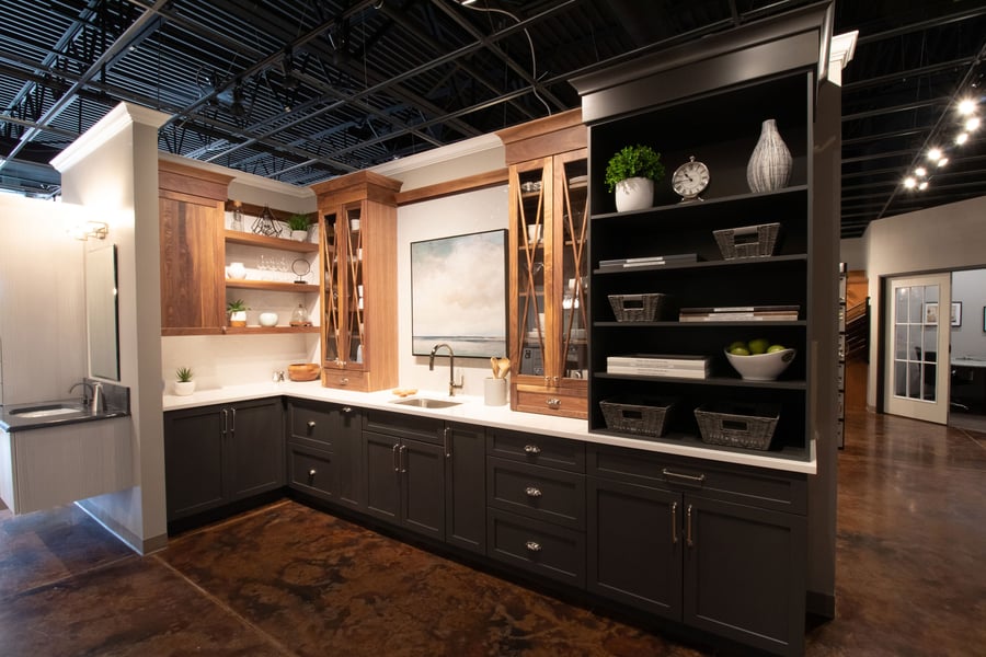 Serenade full-access cabinetry display at KSI Kitchen & Bath Brighton Design Center