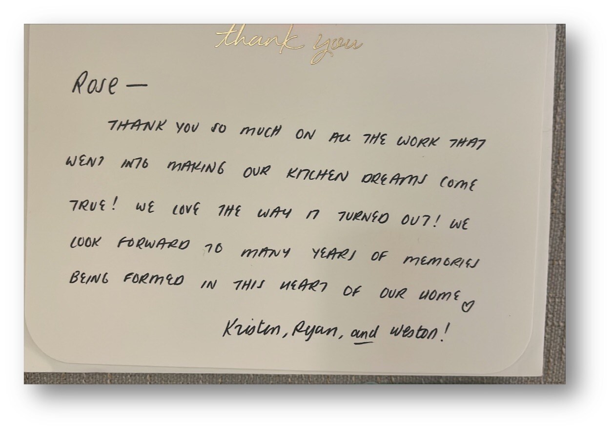 Client Thank You Note