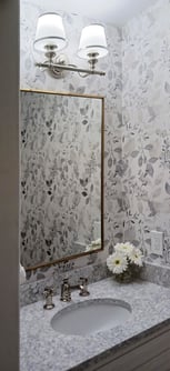 Powder room design by KSI Designer Amanda Cerra