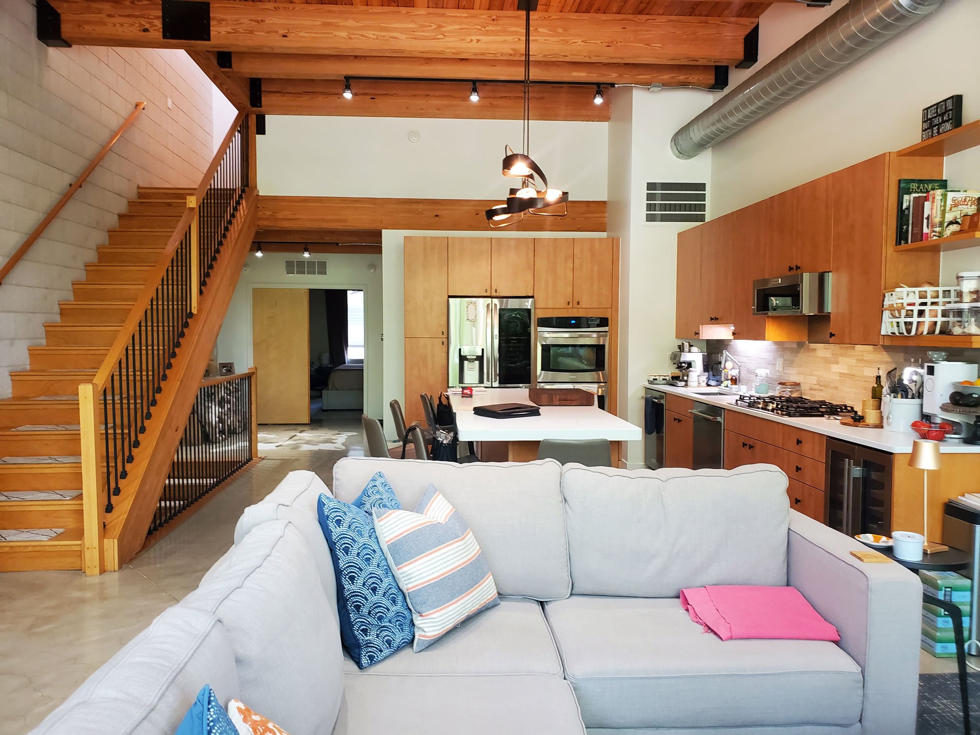 Contemporary loft kitchen pre-remodel