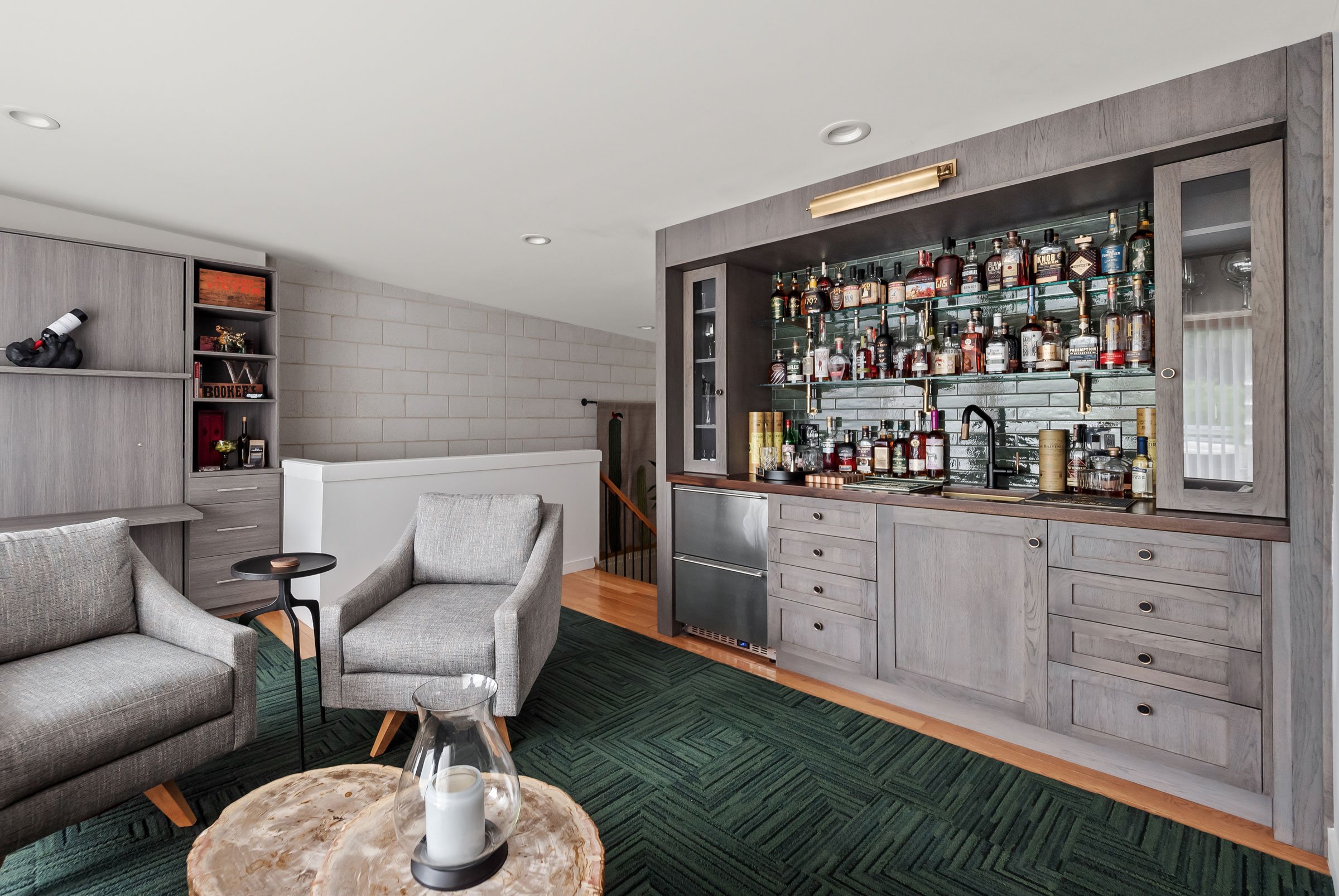Contemporary loft bar