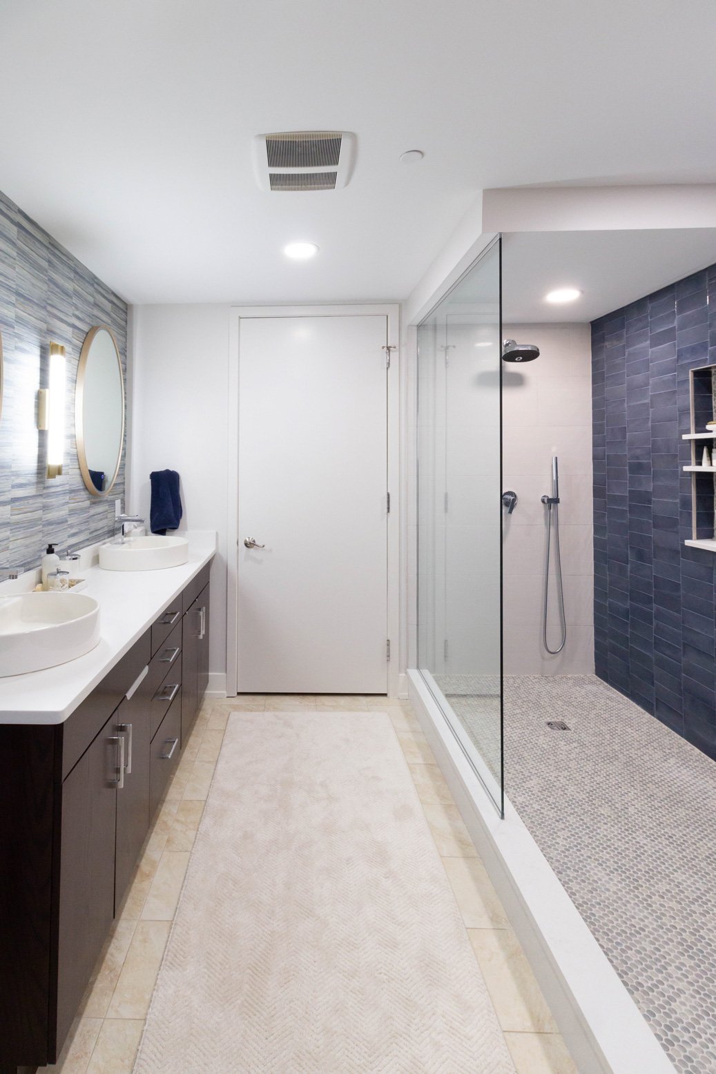 Grand Rapids loft modern bathroom full view