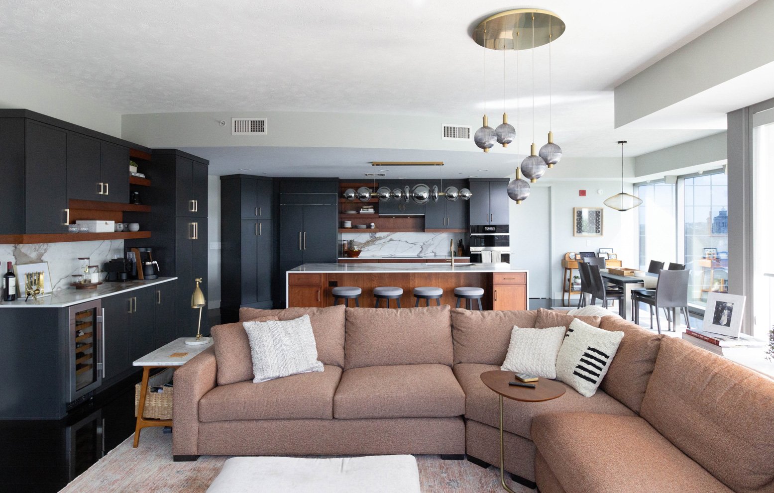 Grand Rapids loft full view including living room