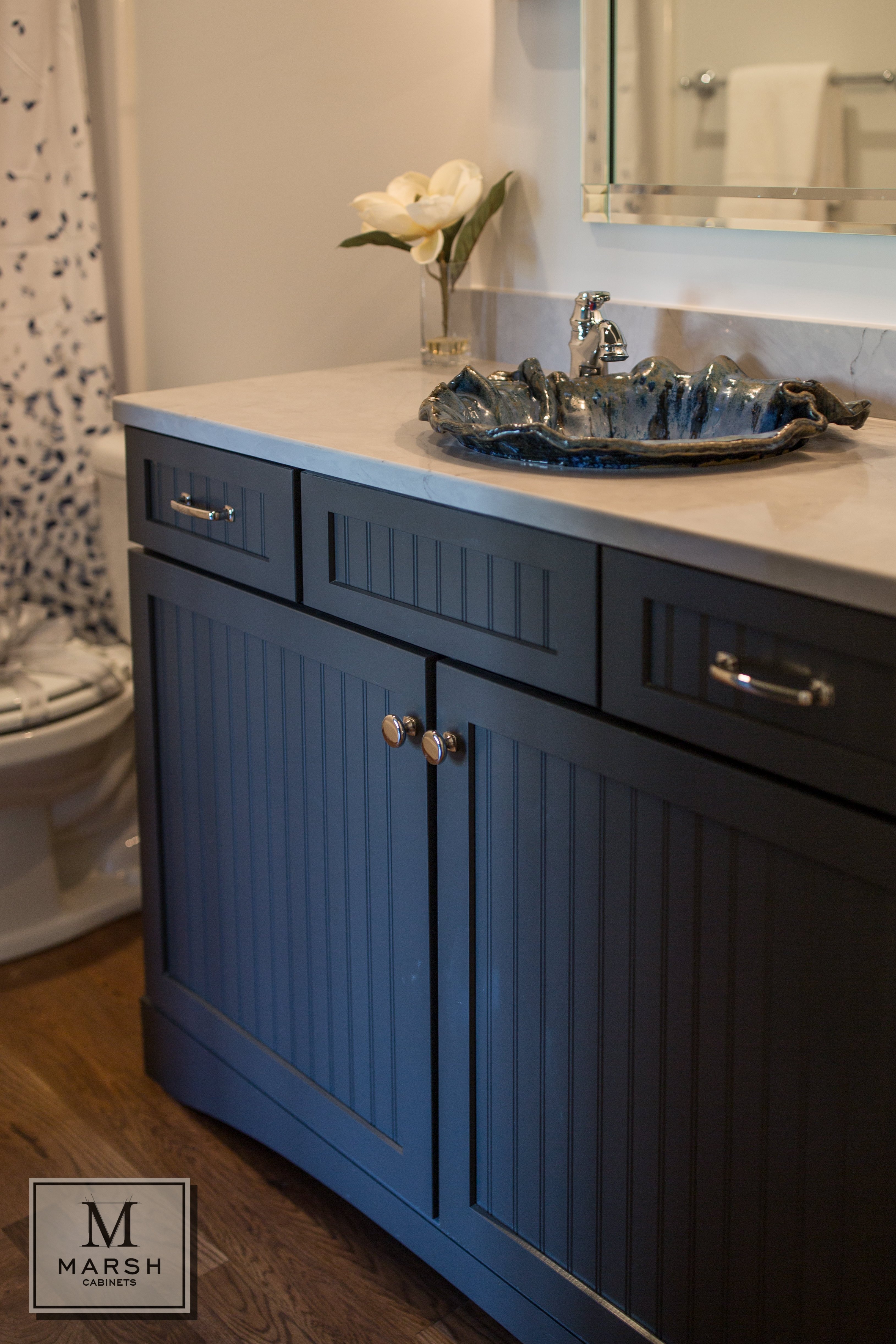 marsh-cabinets-navy-coastal-chic-seashell-vessel-sink