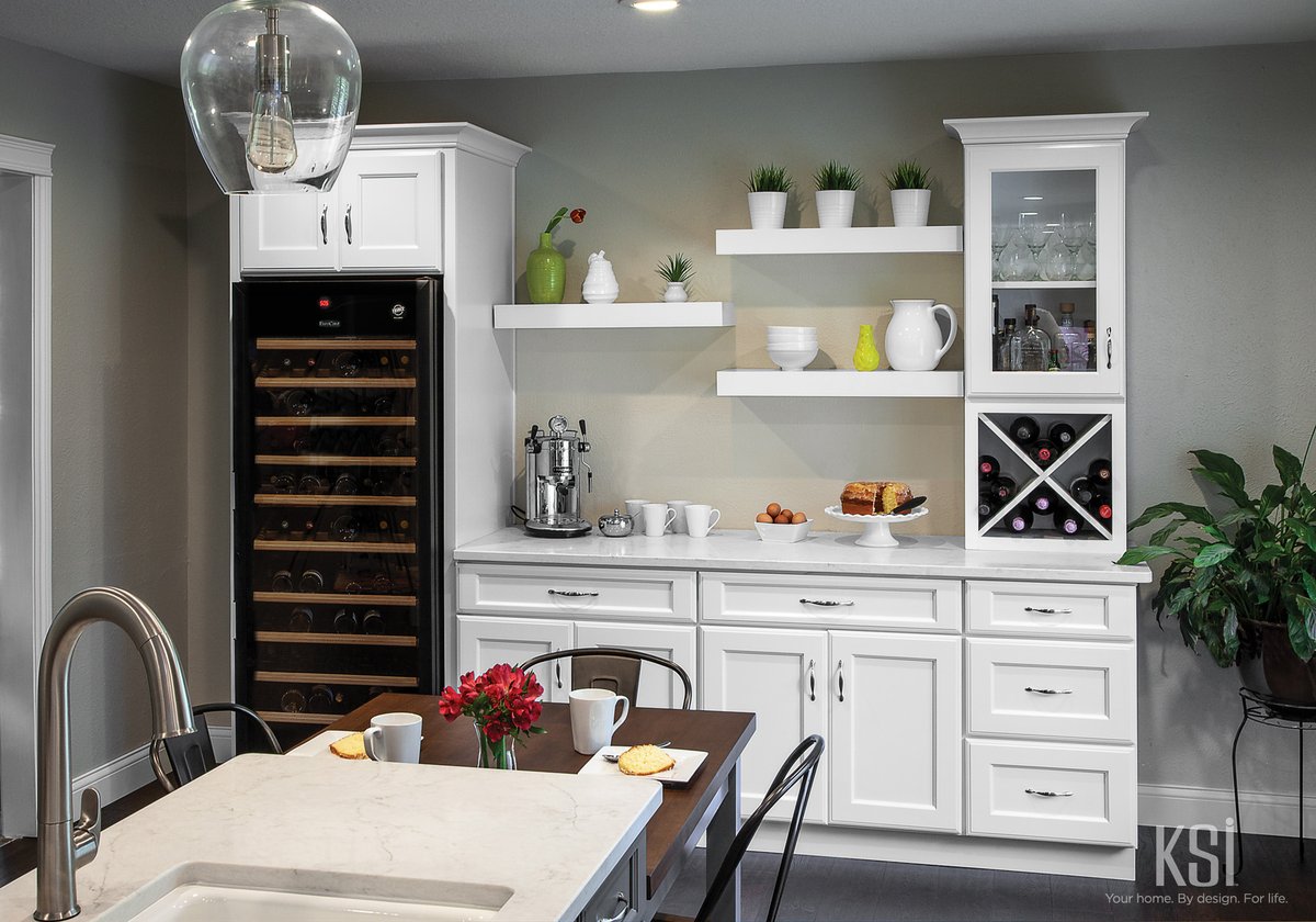 KSI Kitchen-White Cabinets-Bar-white cabinets-Butler Pantry