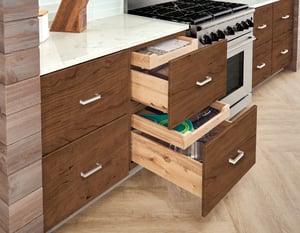 Merillat-three-tier drawers