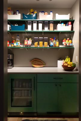 Walk-in Pantry created from underutilized closet