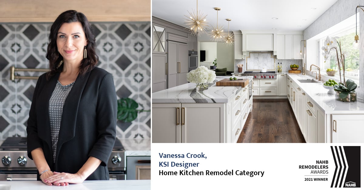 KSI Designer Vanessa Crook - Winner, Home Kitchen Remodel Award, NAHB Remodelers Awards 2021